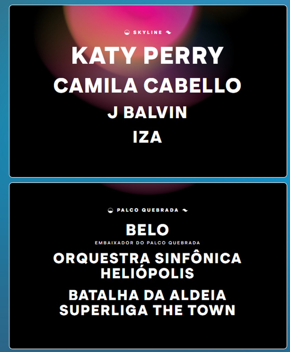 The Town 2025: veja as atrações confirmadas por dia de festival — Foto: Reprodução