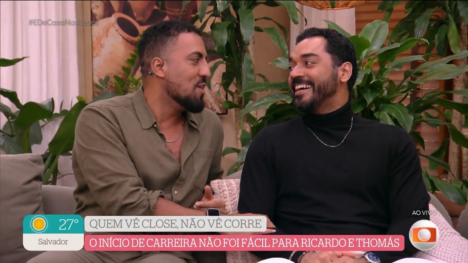 Ricardo Teodoro e Thomás Aquino brincam que são confundidos pelo público: 'Sem graça de corrigir'