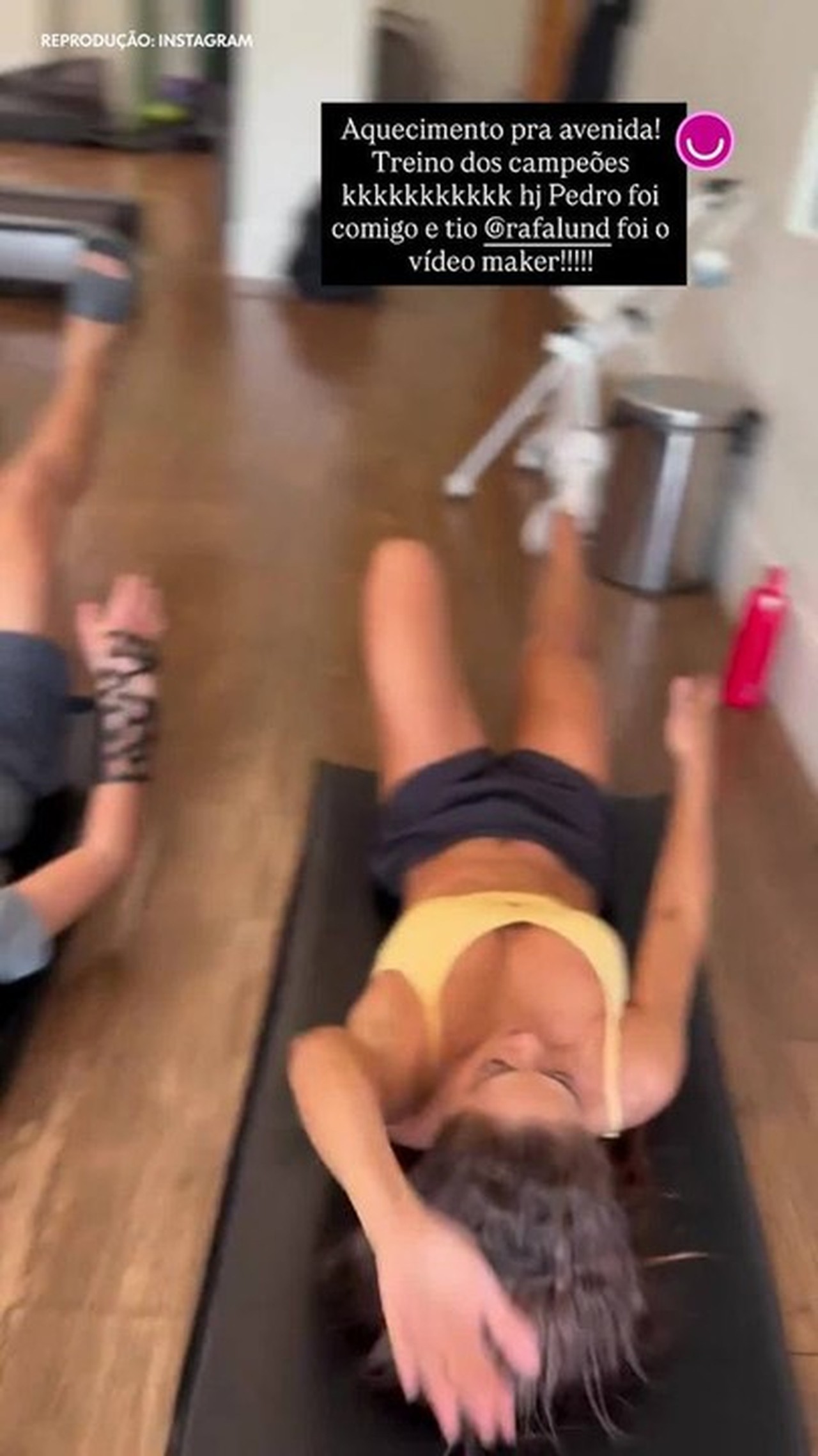 Juliana Paes mostra treino intenso antes de Desfile das Campeãs: 'Aquecimento para a Avenida'