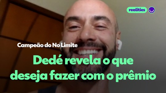 Paratleta campeão do No Limite 2023, Dedé revela o que fará com o prêmio e agradece Fernando Fernandes: 'Ídolo' - Programa: No Limite 