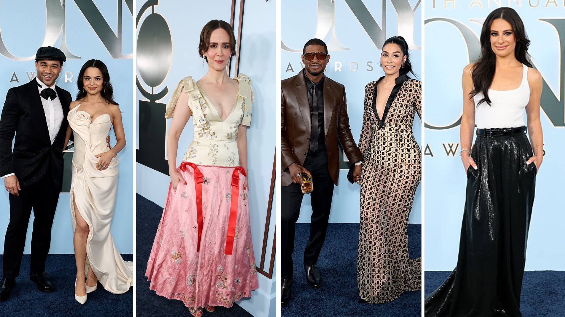 Usher, Sarah Paulson e mais famosos prestigiam o Tony Awards 2026; veja fotos