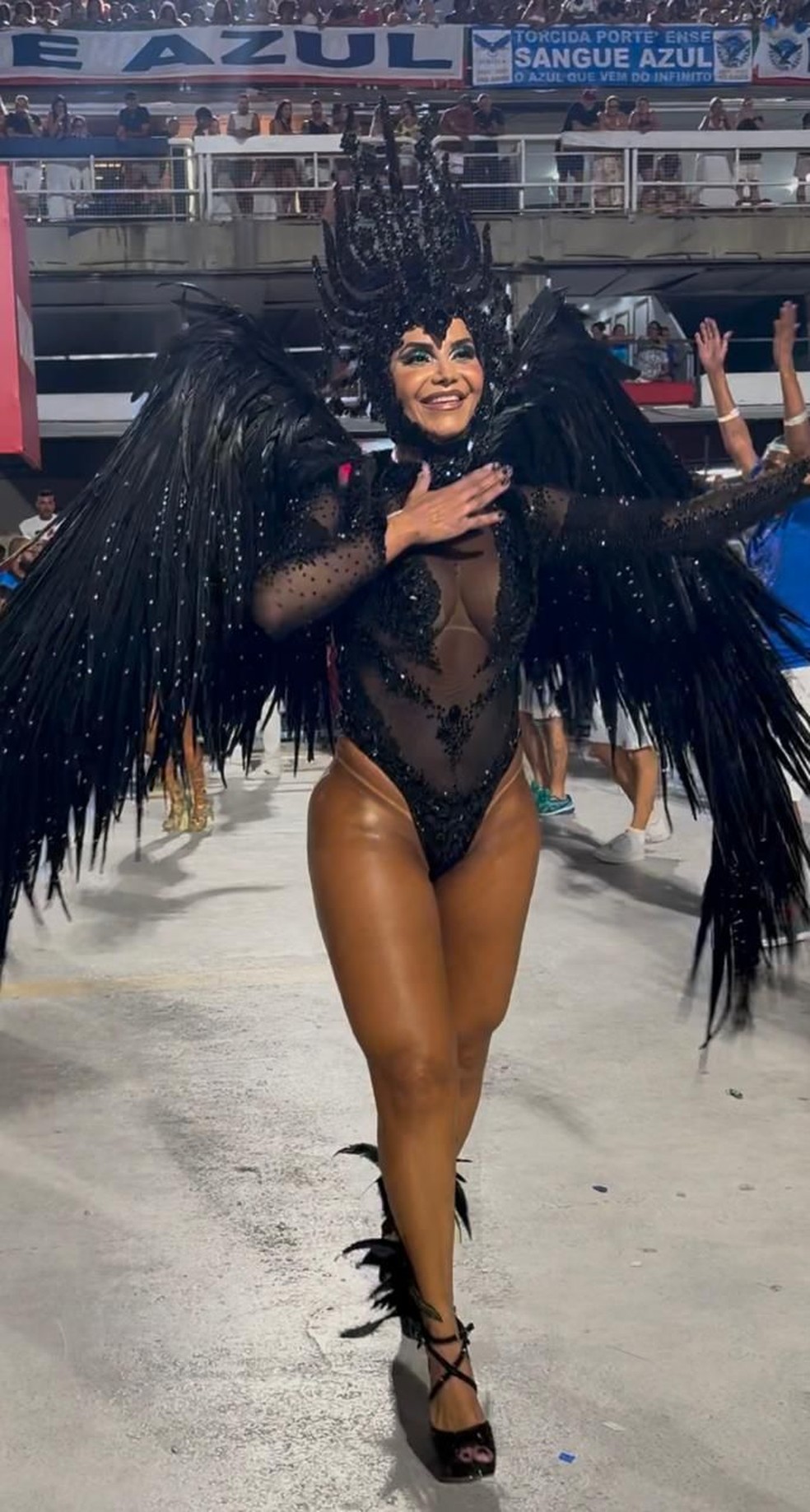 Musa da Portela desfila pela 14º ano na escola de samba — Foto: Divulgação