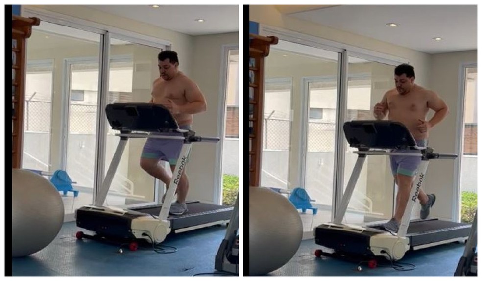 Cezar Limma intensificou a rotina de treinos — Foto: Reprodução/Instagram