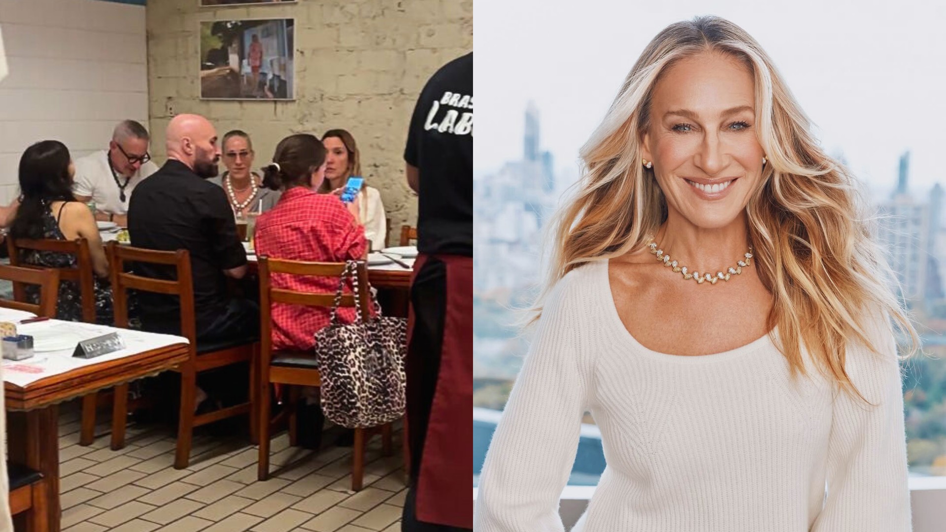 Sarah Jessica Parker visita restaurante tradicional no Centro do Rio