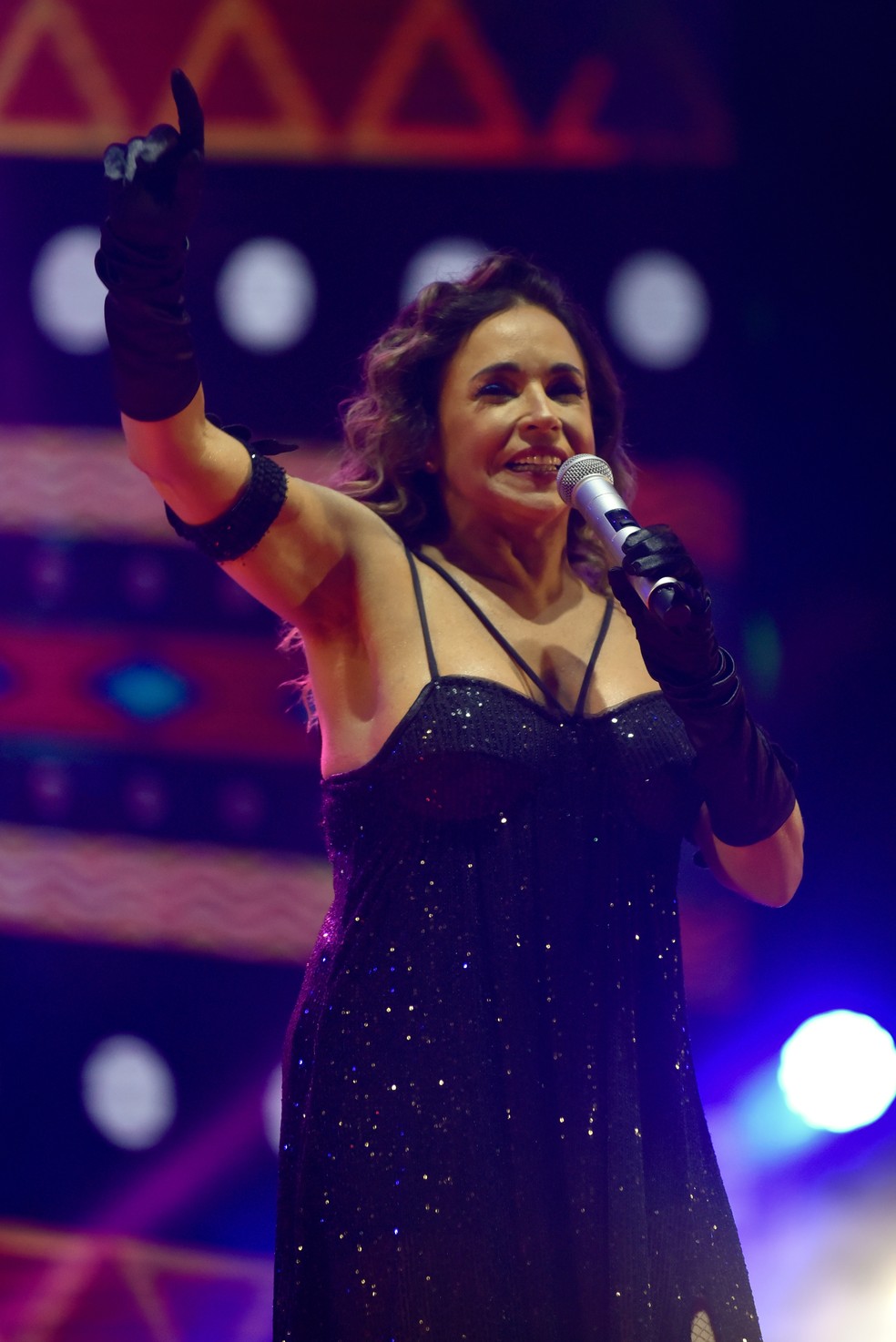 Daniela Mercury em show no Rock The Mountain — Foto: Fábio Cordeiro/gshow