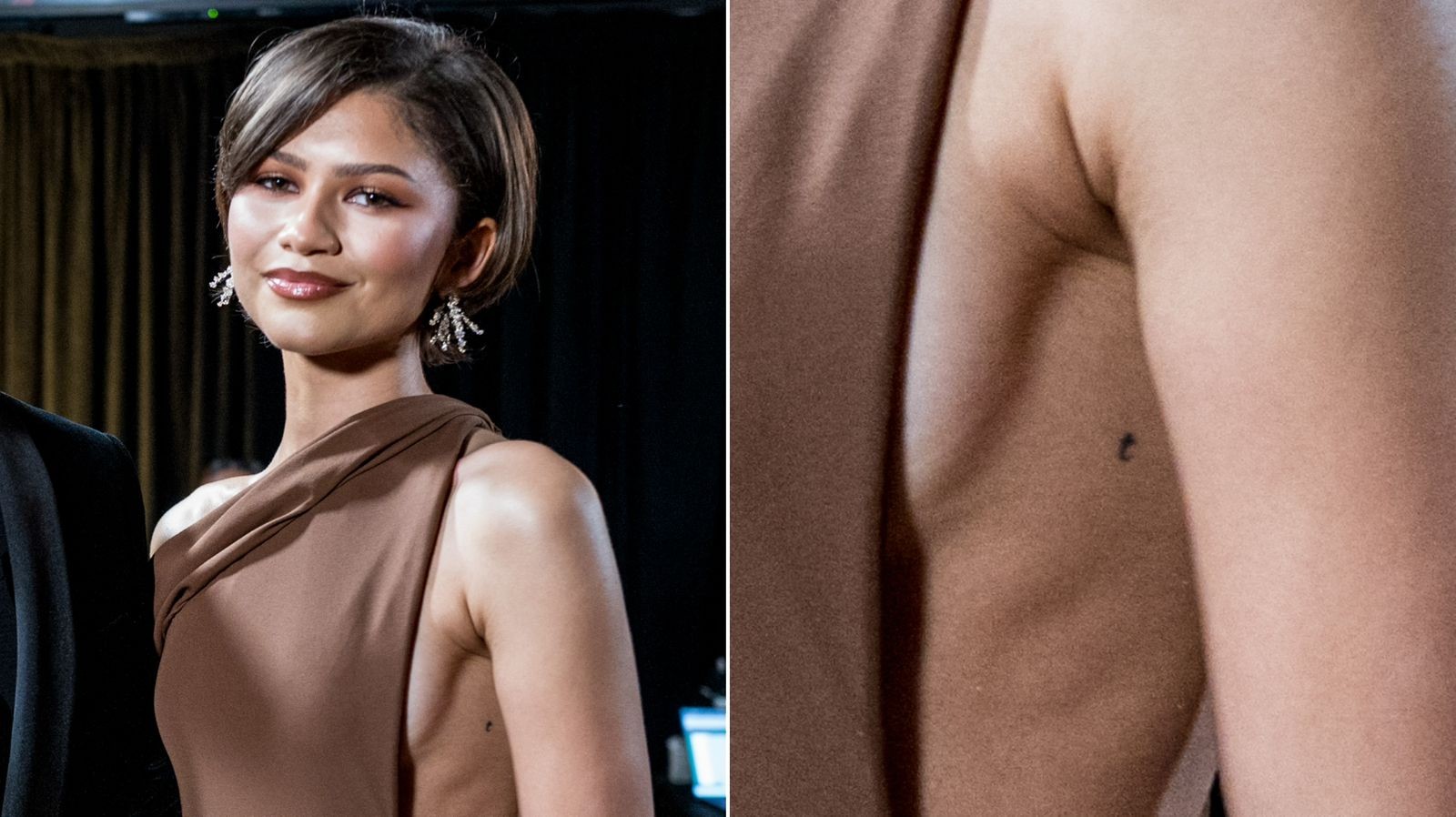 Oscar® 2026: recém-casada, Zendaya deixa à mostra tatuagem feita para o marido, Tom Holland