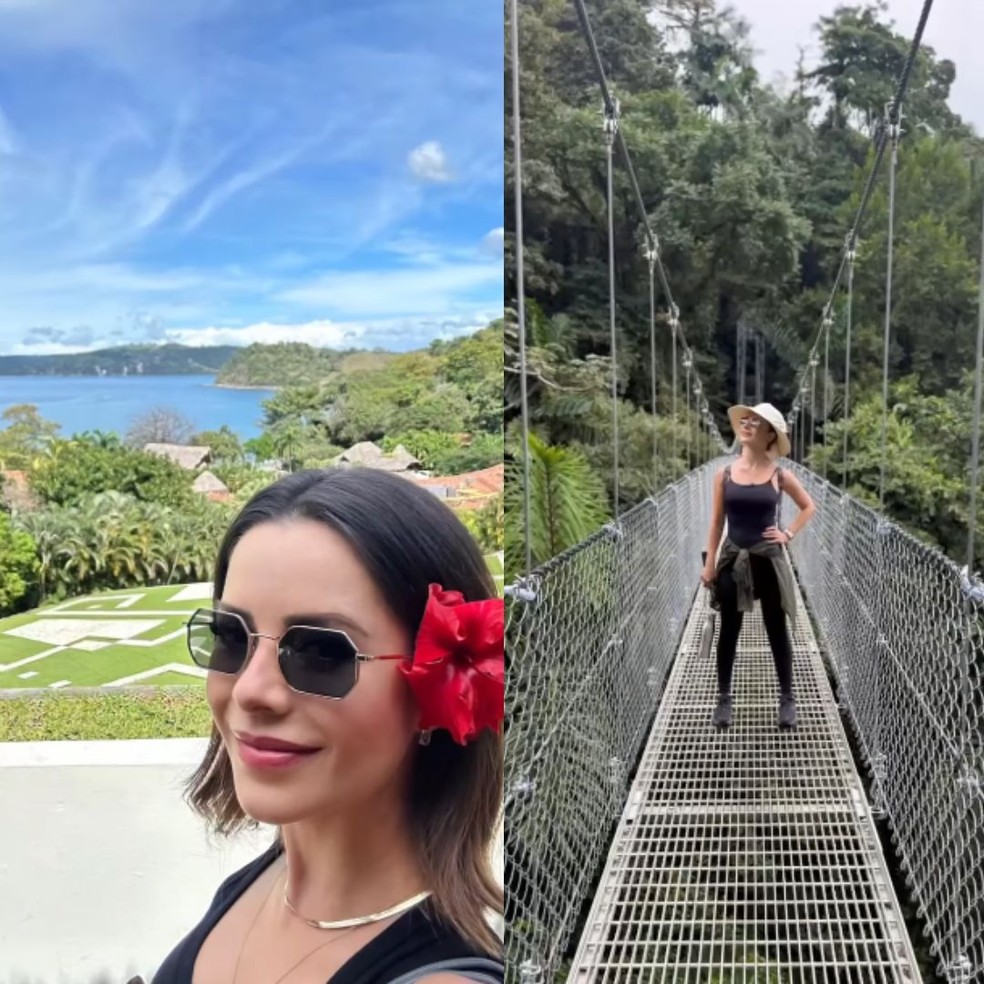 Sandy e suposto affair mostram imagens de viagem à Costa Rica — Foto: Instagram