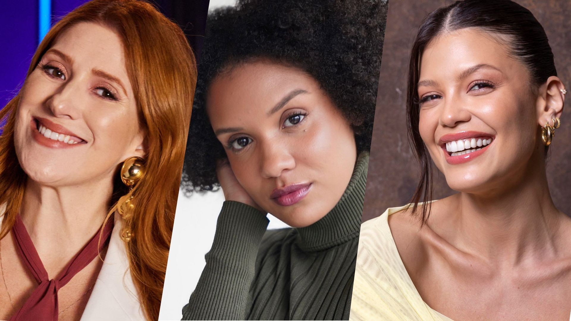 Cena da próxima novela das sete da Globo com protagonistas em cenário de floresta