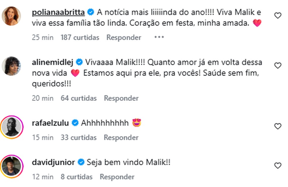 Famosos parabenizam Maju Coutinho pela gravidez — Foto: Reprodução/Instagram