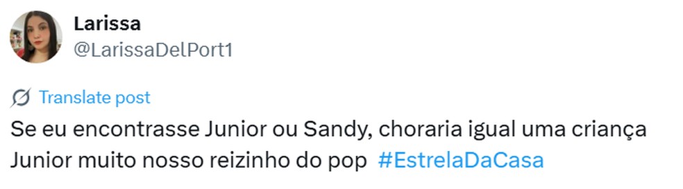 Presença de Junior Lima no Festival da Canção repercute nas redes; confira — Foto: Reprodução/X