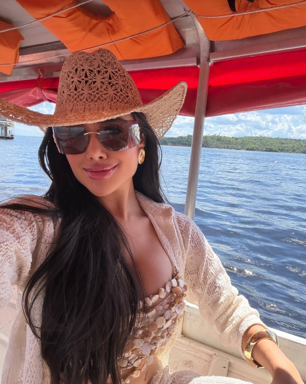 Jordana abre álbum de fotos de viagem ao Amazonas — Foto: Reprodução/Instagram