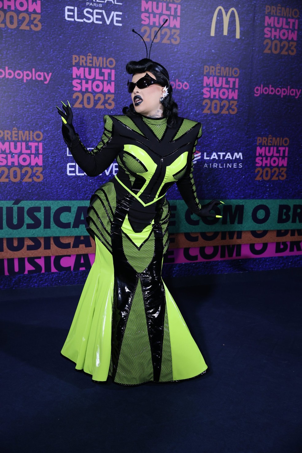 Gloria Groove no Prêmio Multishow — Foto: Daniel Pinheiro/BrazilNews