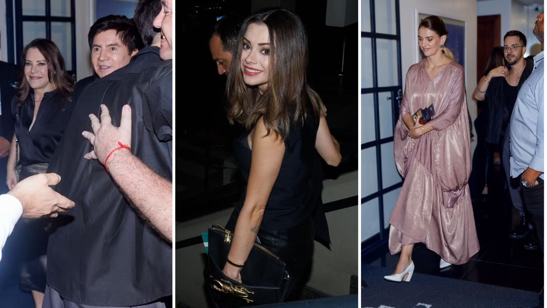 Sandy, Junior, Noeli e Xororó se reúnem para curtir show em São Paulo