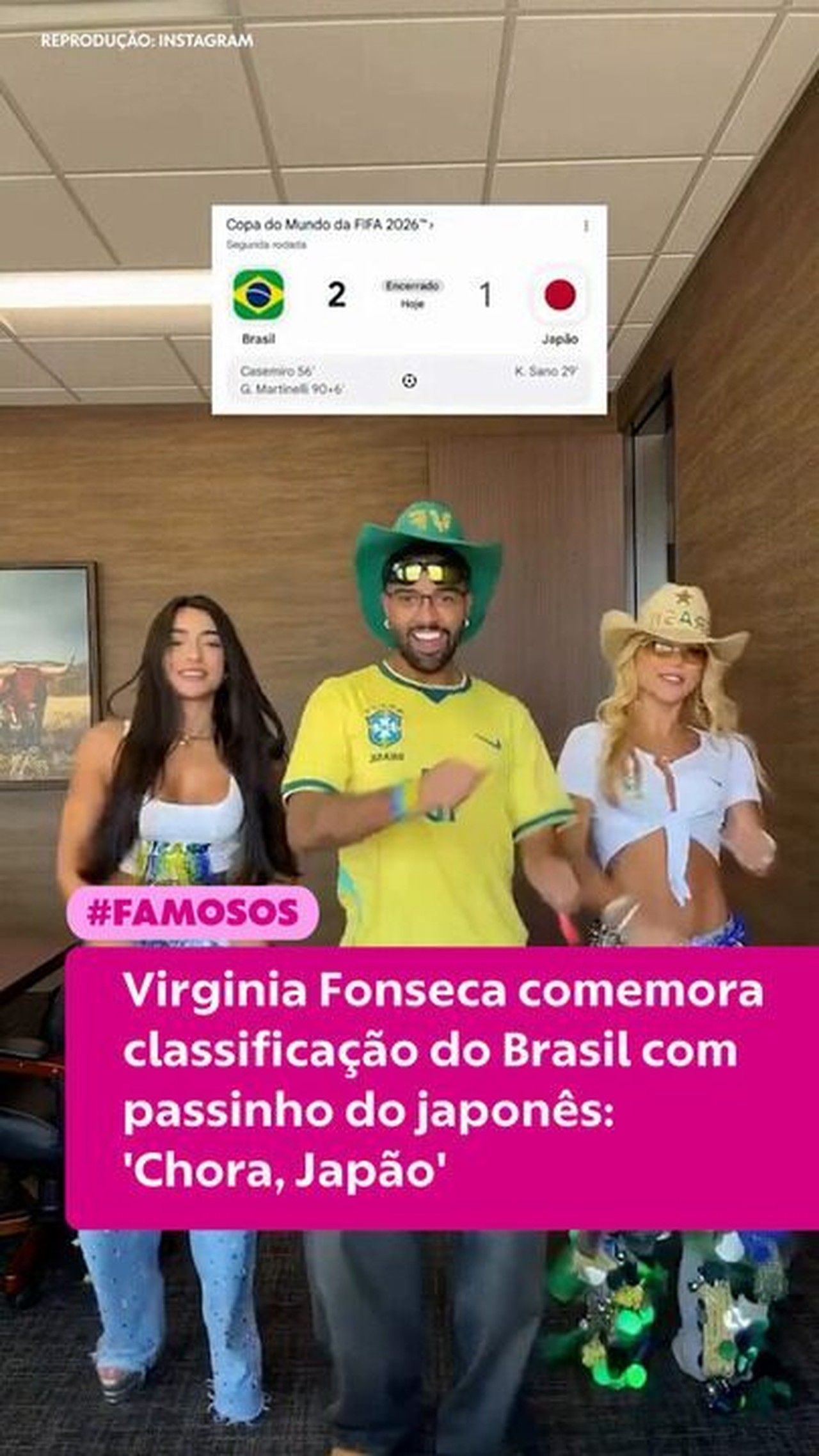 Vini Jr. comenta em foto de Virginia Fonseca; veja o que ele escreveu