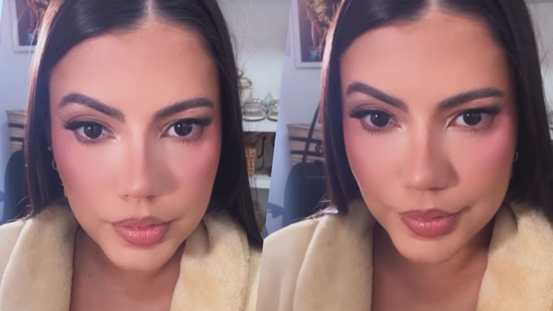 Fernanda Bande se prepara para evento com Kim Kardashian e brinca com semelhança: 'Irmã brasileira'