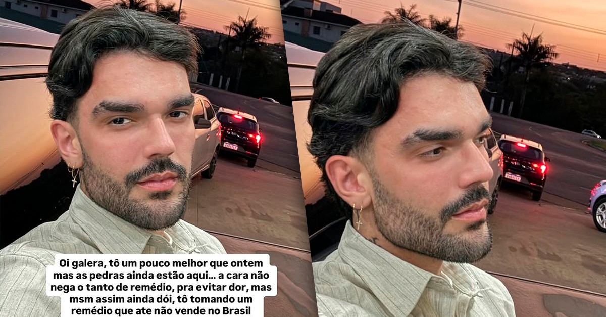 Luan Pereira diz que está tomando remédio que não vende no Brasil para tratar crise renal