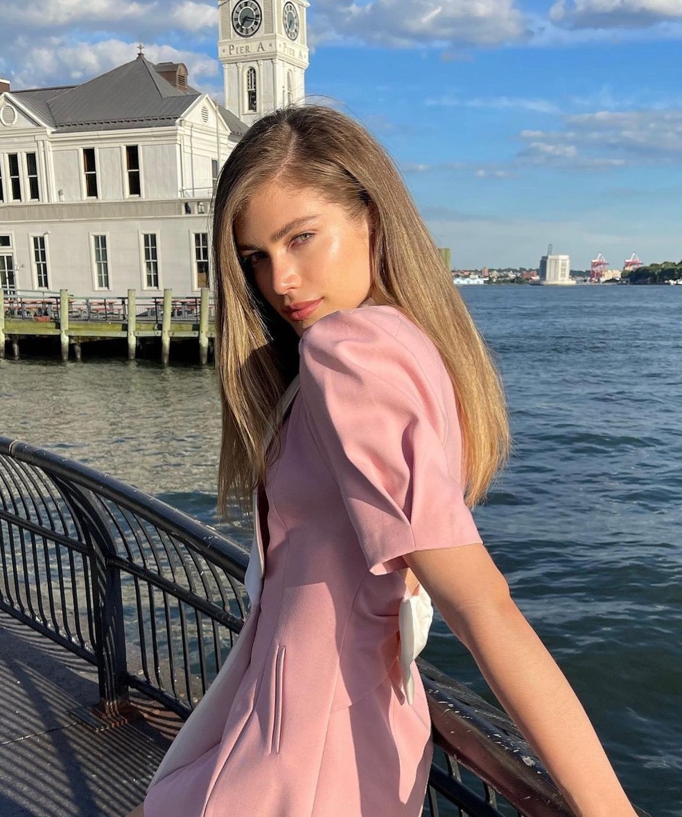 A modelo Valentina Sampaio em New York — Foto: Foto: Reprodução/Instagram