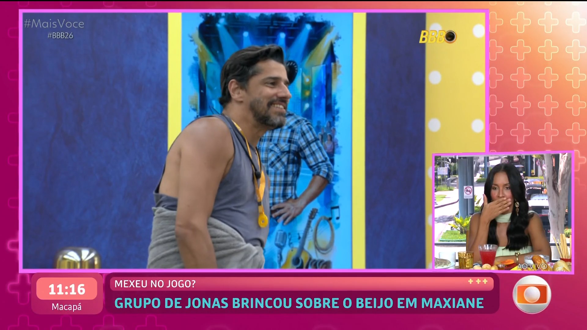 Maxiane vê Alberto Cowboy sugerindo estratégia para Jonas Sulzbach: 'Babado, menina'