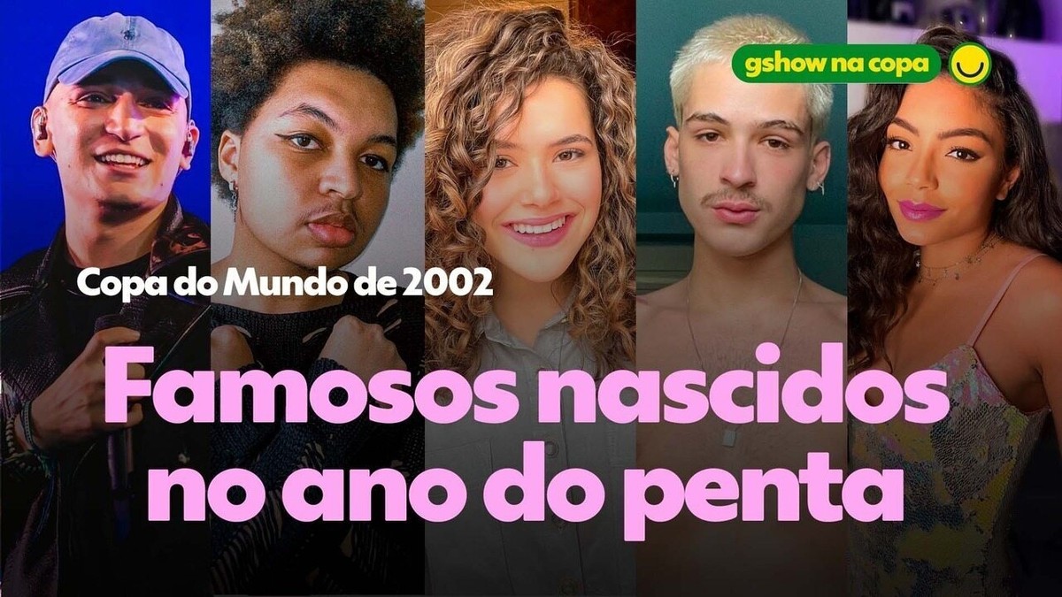 20 anos! Veja os famosos que nasceram em 2002, ano do penta da Seleção ...