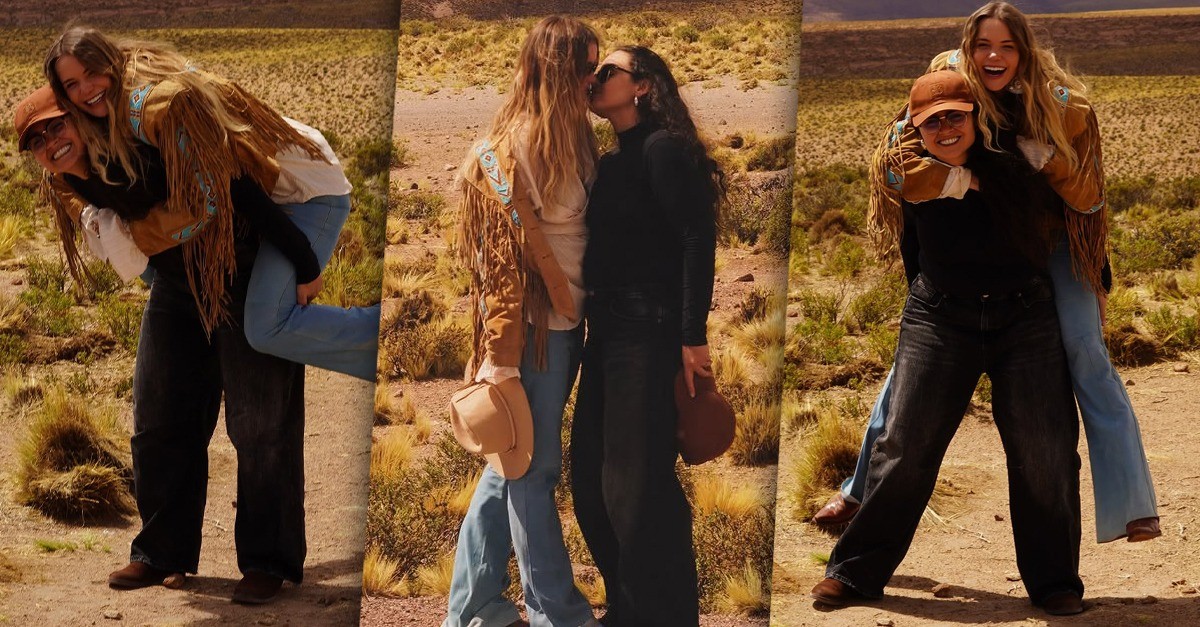 Marcela Mc Gowan publica foto aos beijos com noiva em viagem: 'Compartilhar a vida com você'