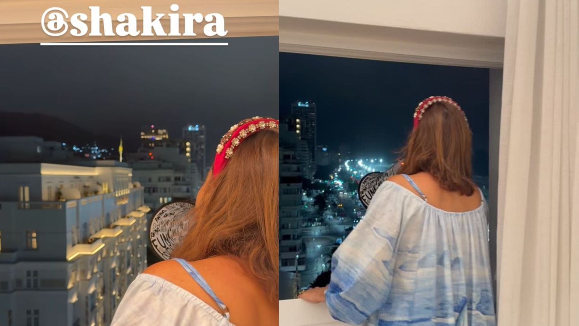 Narcisa Tamborindeguy usa megafone na janela de apartamento para chamar por Shakira: 'Waka Waka'