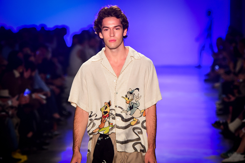 Pietro Antonelli estreou em outubro no SPFW — Foto: Brazil News