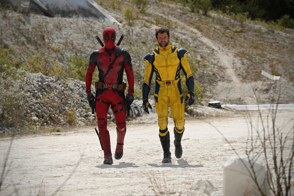 Hugh Jackman aparece como Wolverine nos bastidores de 'Deadpool 3' — Foto: Divulgação