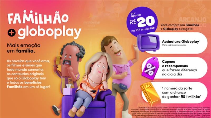 Familhão anuncia parceria inédita com o Globoplay