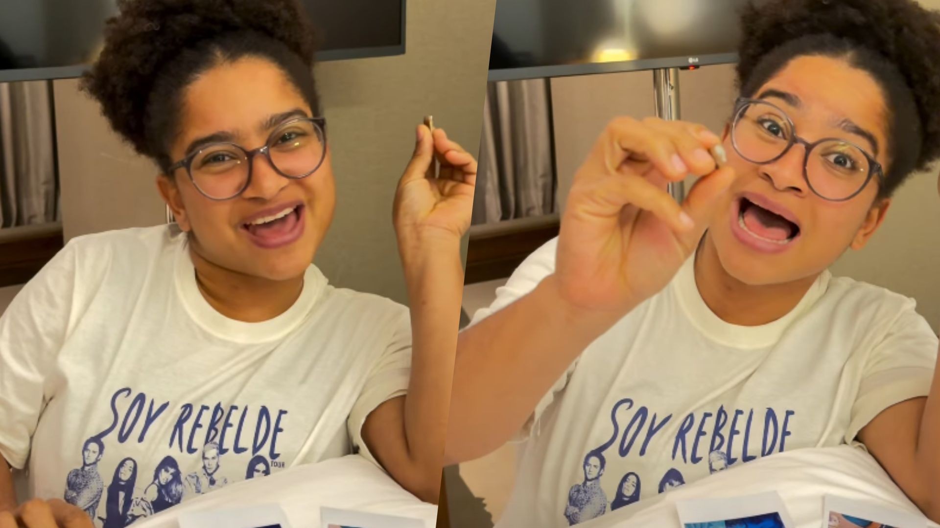 Milena encontra adereço perdido por Ivete Sangalo no BBB 26: 'Certeza que está fazendo falta'