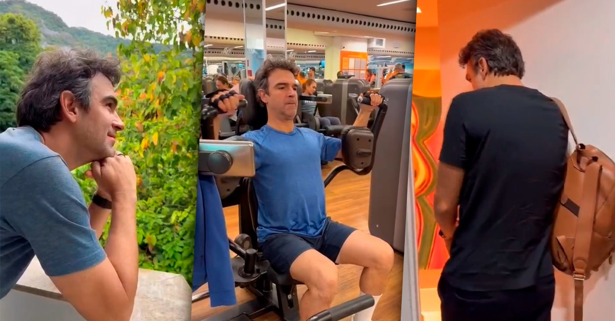 Tadeu Schmidt compartilha rotina pré-BBB 26 e comemora: 'Falta uma semana'