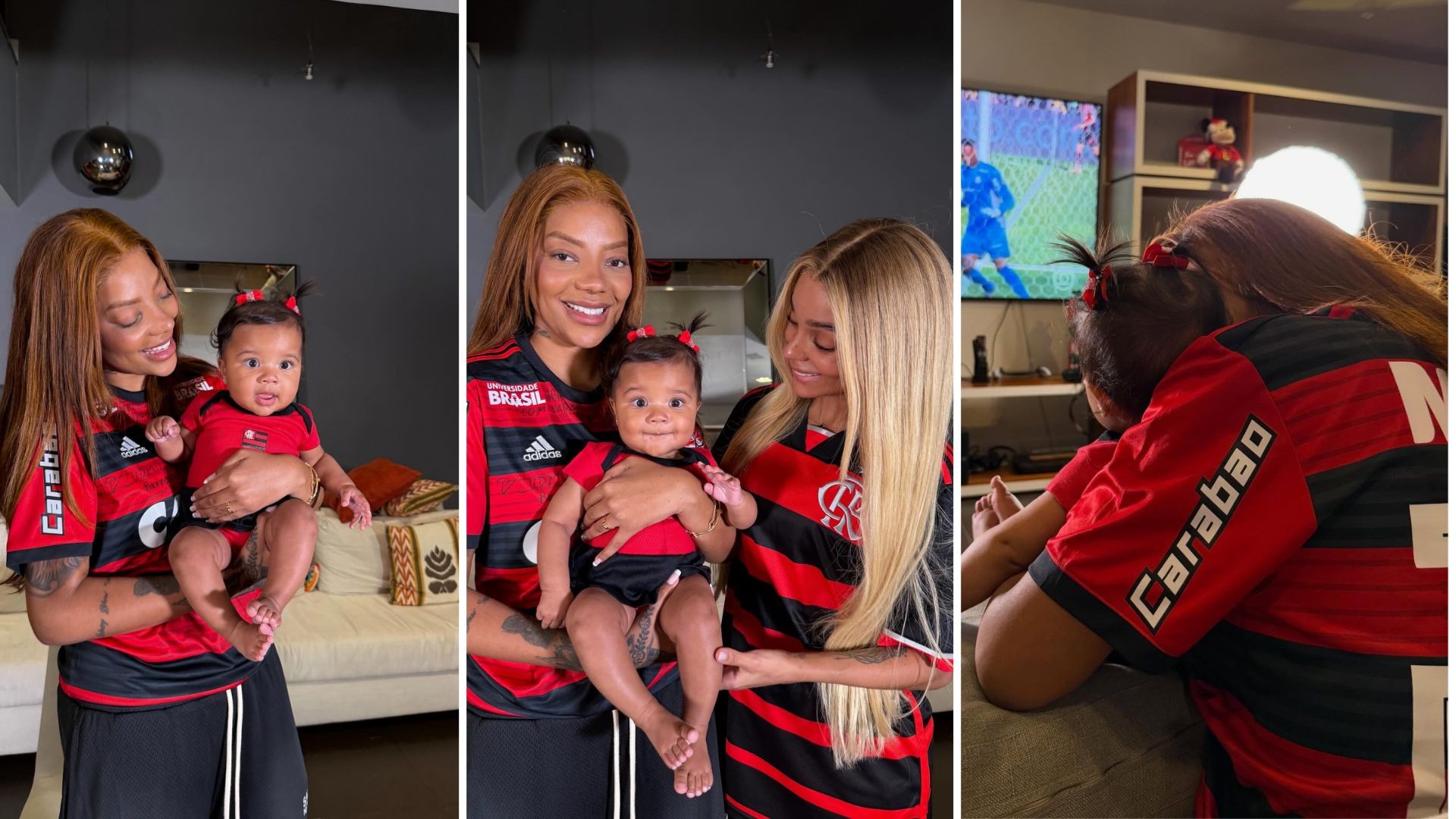 Ludmilla compartilha imagem com Zuri para comemorar vitória do Flamengo na final da Libertadores