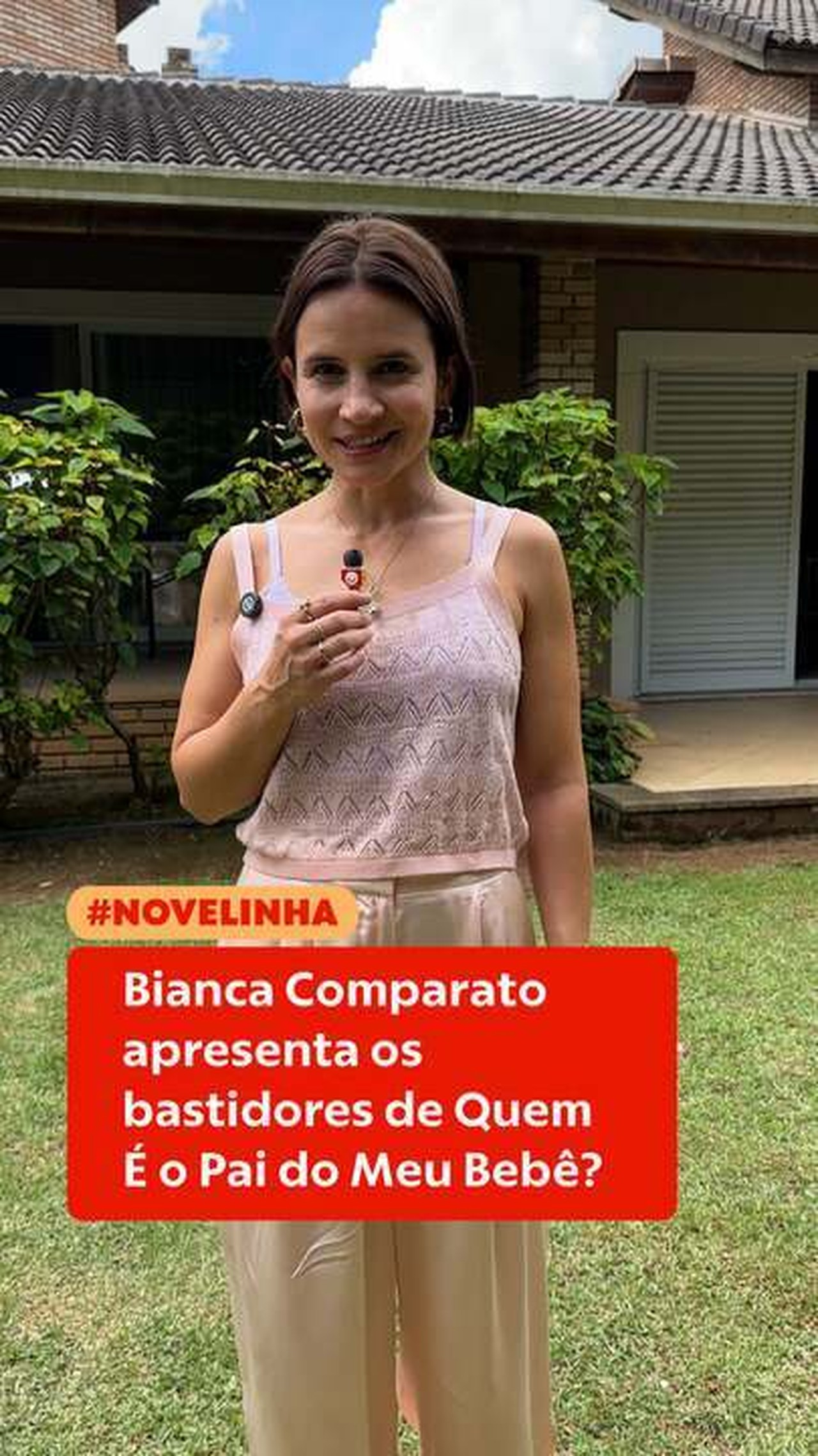 Bianca Comparato convida o público a conhecer os bastidores de Quem É o Pai do Meu Bebê?