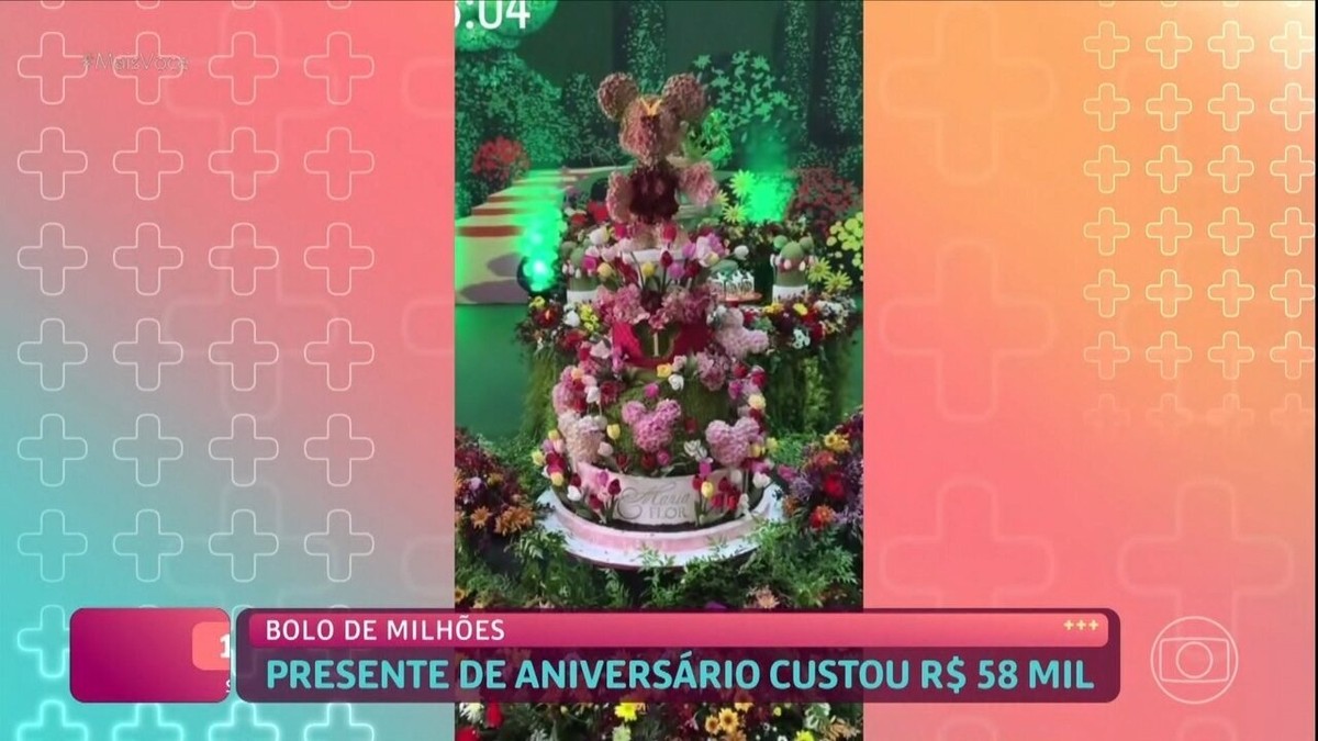 Confeiteira que fez bolo de R$ 58 mil para filha da Virginia presenteia Ana  Maria Braga, Dia do Empreendedor