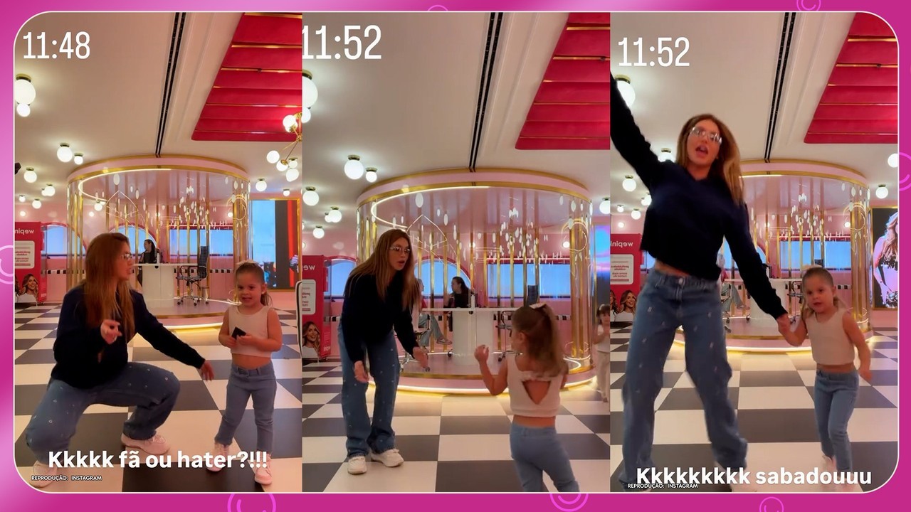 Virginia Fonseca zoa própria coreografia de samba ao lado da filha: 'É fã ou hater?'