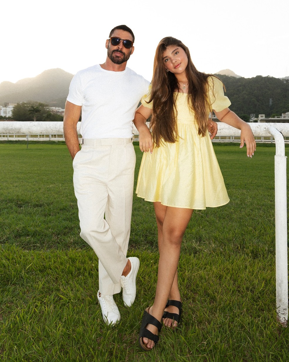 Cauã Reymond posta clique raro com a filha Sofia no Rio Open — Foto: Reprodução/Instagram