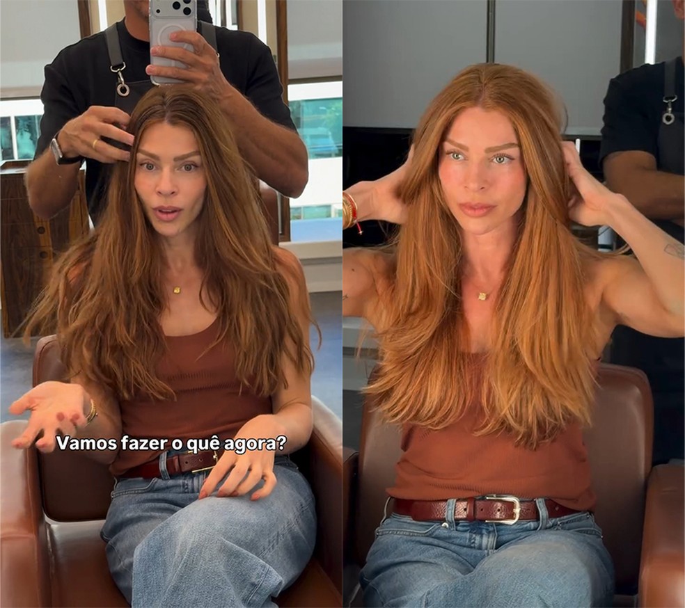 Antes e depois de Grazi Massafera — Foto: Reprodução/Instagram