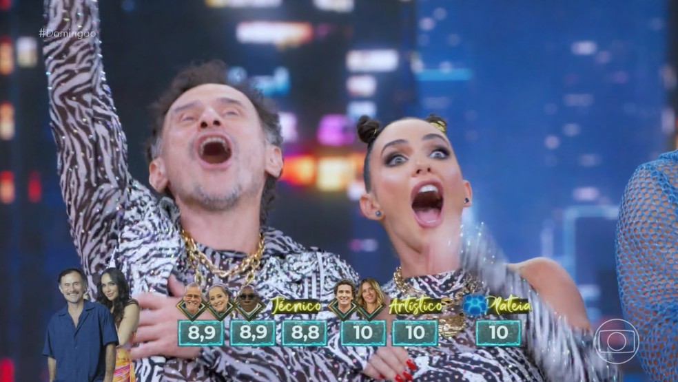 Enrique Diaz fica no topo do Grupo 2 da Dança dos Famosos após rodada funk — Foto: globo