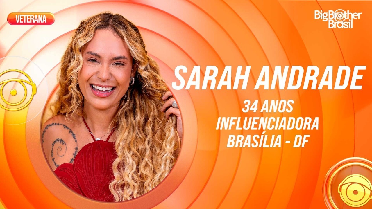 Quem é Sarah Andrade, do BBB 26? Influenciadora é participante do reality