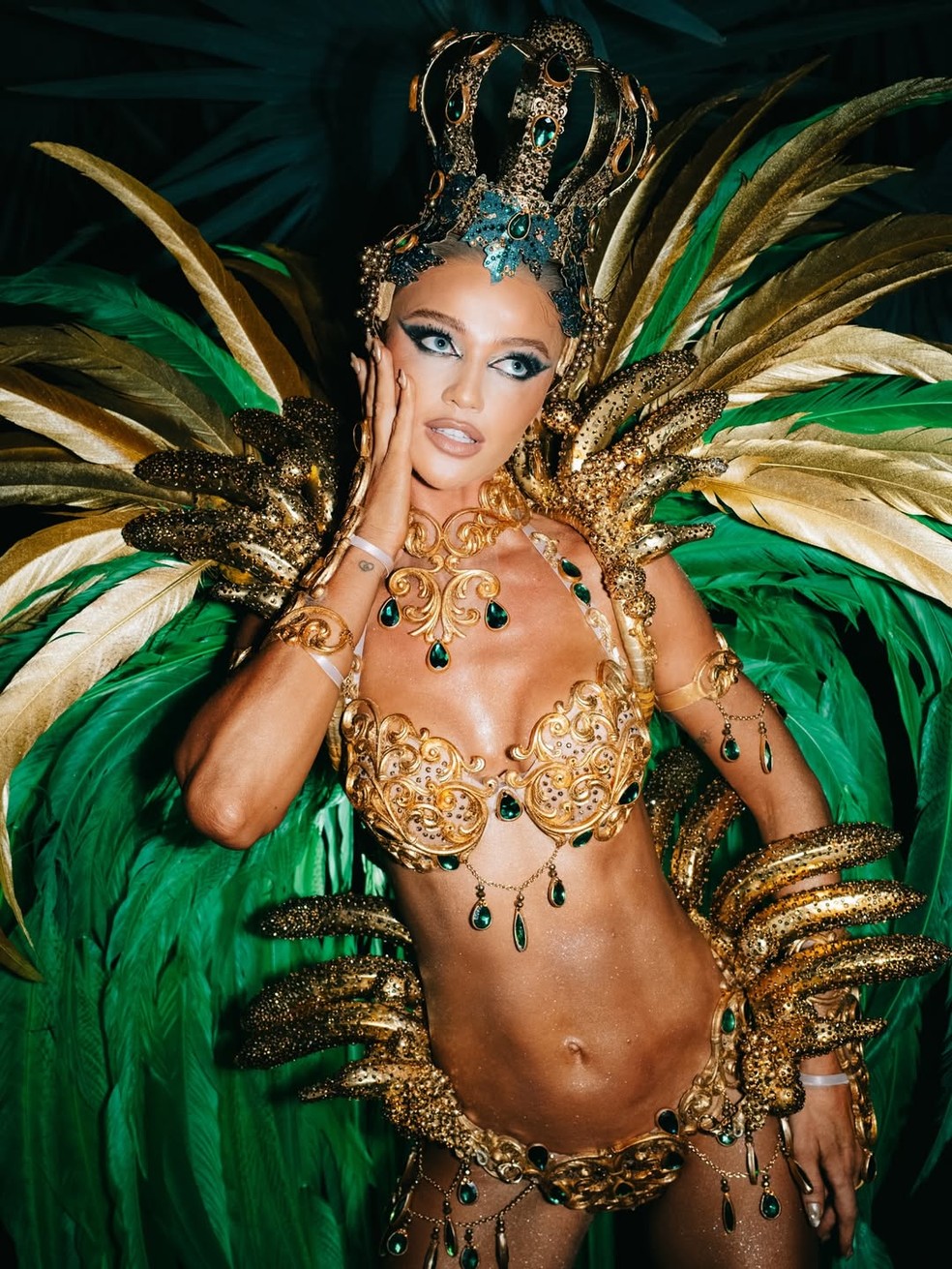 Cintia Dicker estreia como musa da Salgueiro no Carnaval 2026 — Foto: @rafaleforte