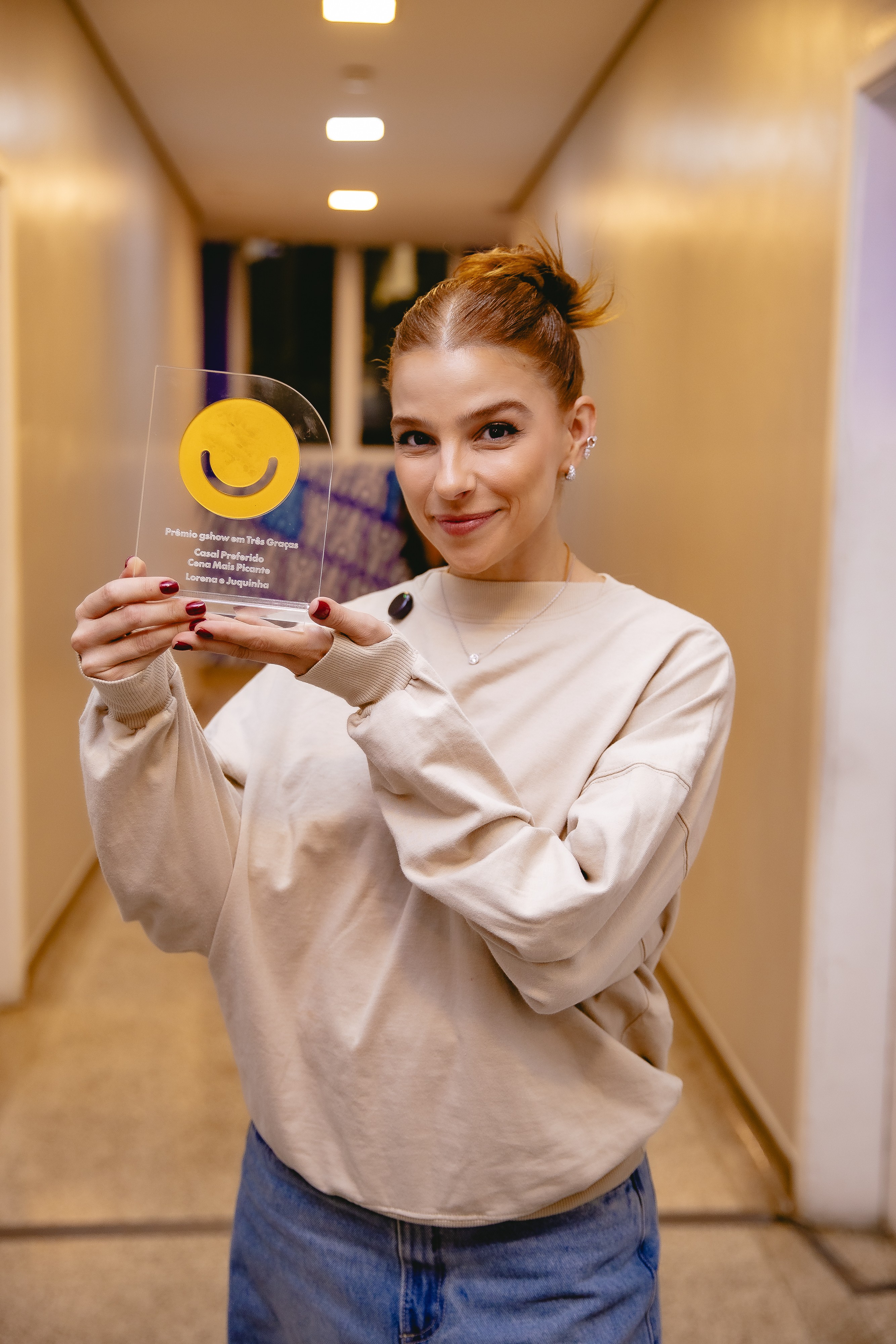 Gabriela Medvedovsky recebe Prêmio gshow em Três Graças por vitórias de Loquinha