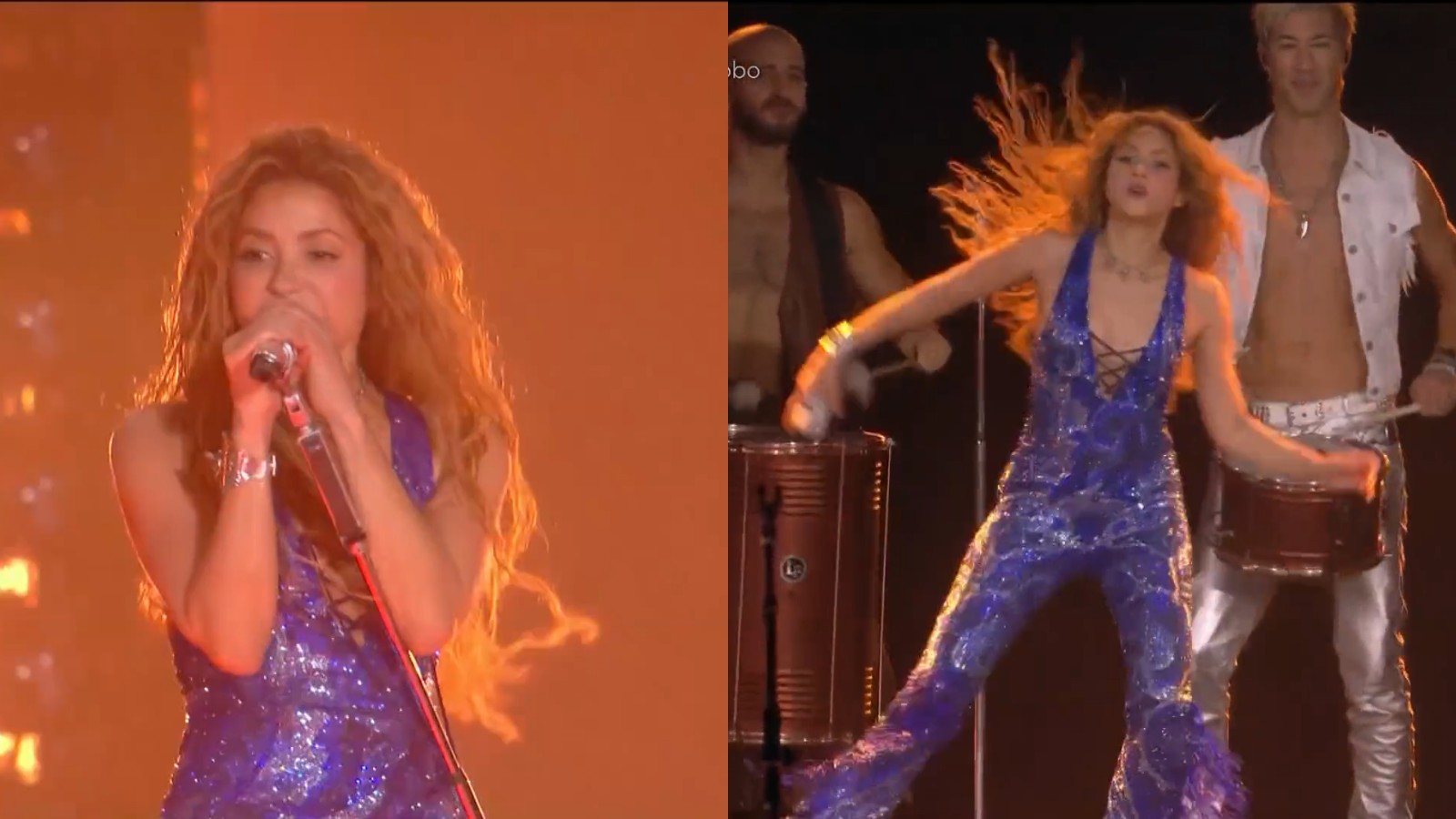 Bateria da Unidos da Tijuca invade palco e embala 'Objection' no Show de Shakira em Copacabana