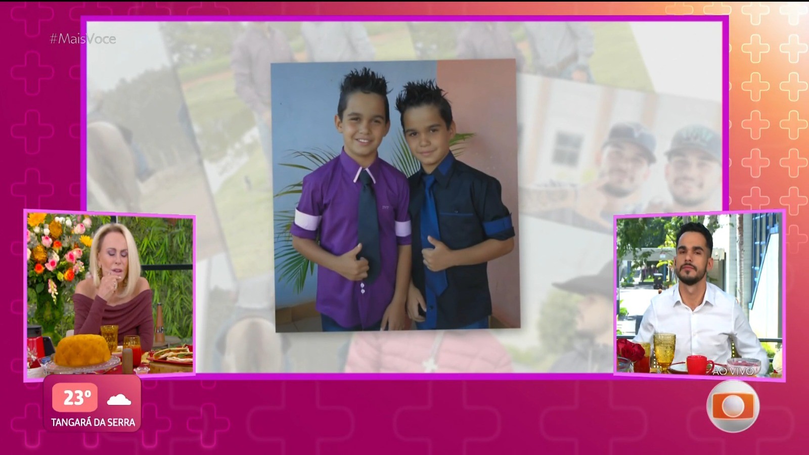 João Gabriel relembra momento em que ficou longe do irmão gêmeo, João Pedro: 'Até adoeci'