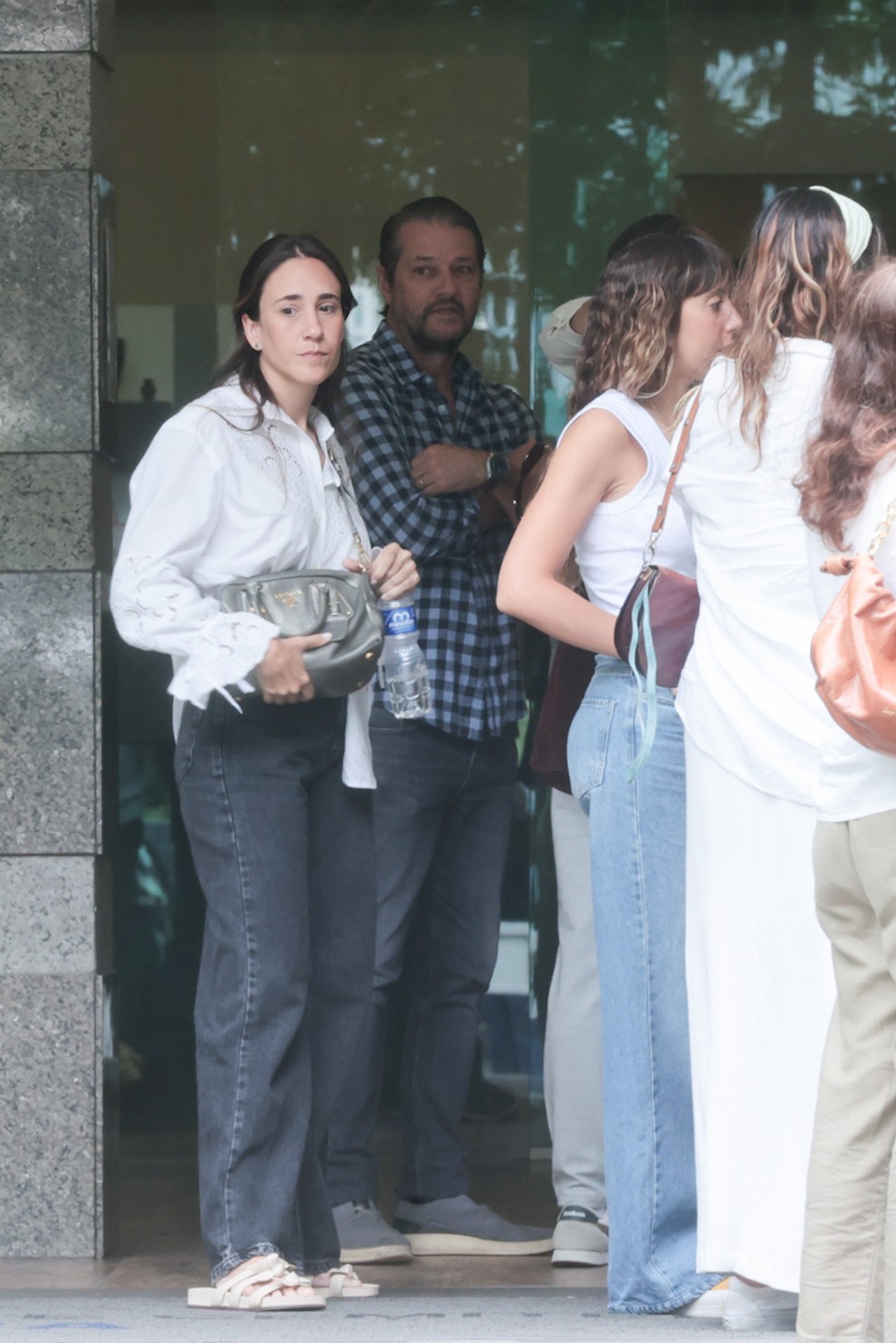 Marcelo Serrado no velório de Dennis Carvalho — Foto: Victor Chapetta/BrazilNews