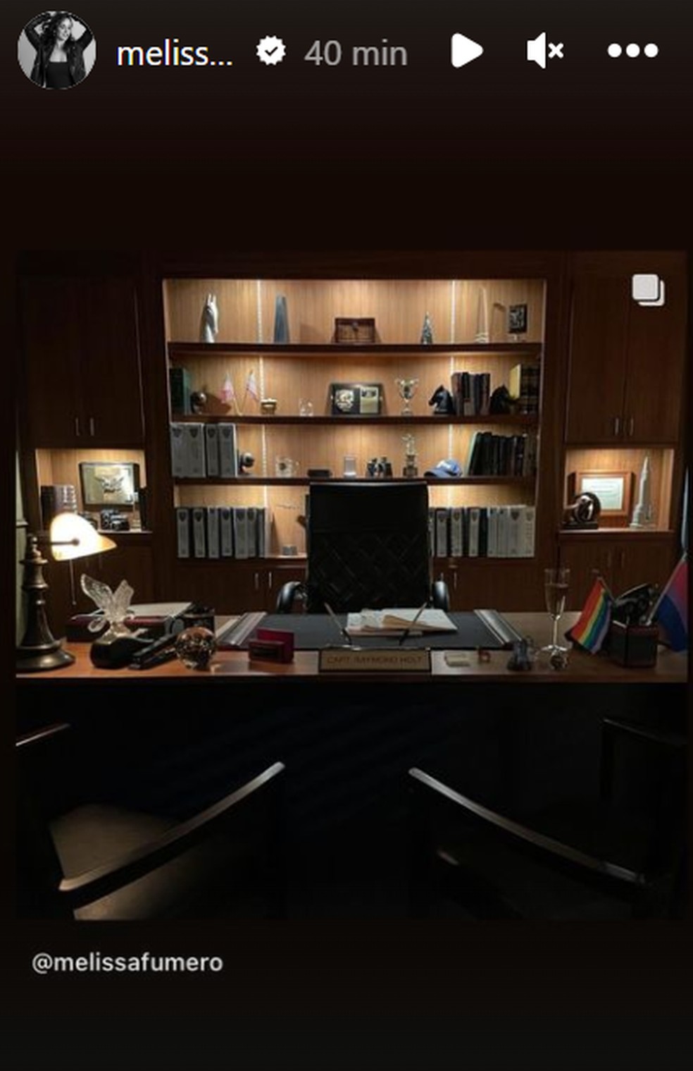 Melissa Fumero homenageia Andre Braugher — Foto: Reprodução