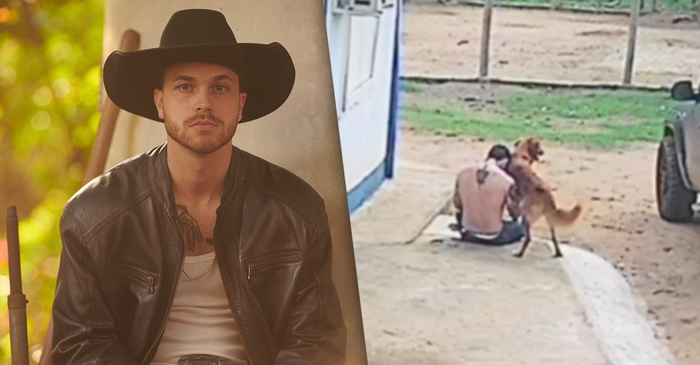Gustavo Tubarão conta com a ajuda do seu cachorro para lhe ajudar nas crises de ansiedade — Foto: Divulgação
