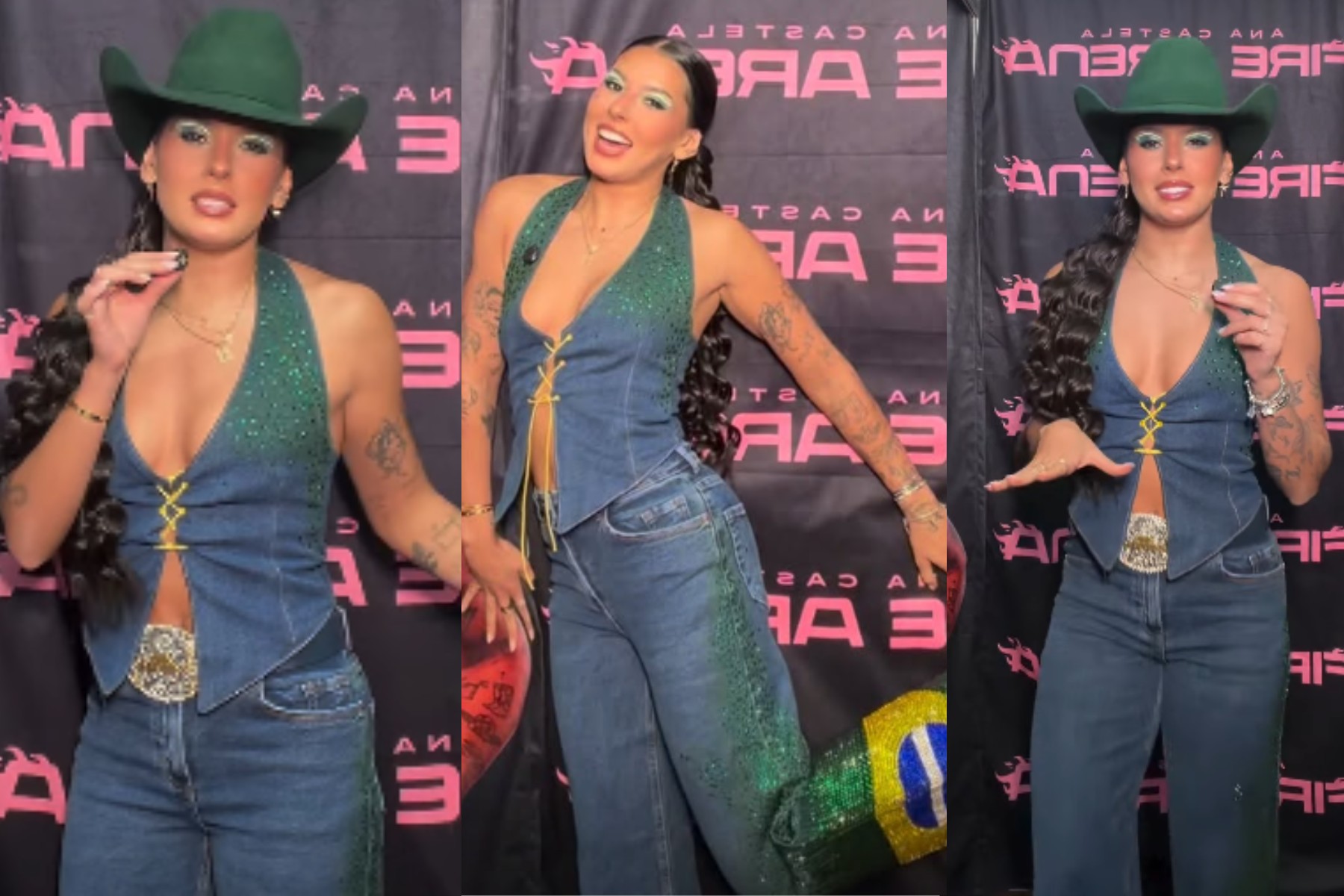 Ana Castela exibe look em homenagem à Seleção na véspera de jogo da Copa: 'Rumo ao hexa'