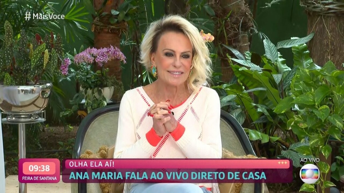 Ana Maria Braga surpreende o público ao entrar ao vivo no 'Mais Você ...