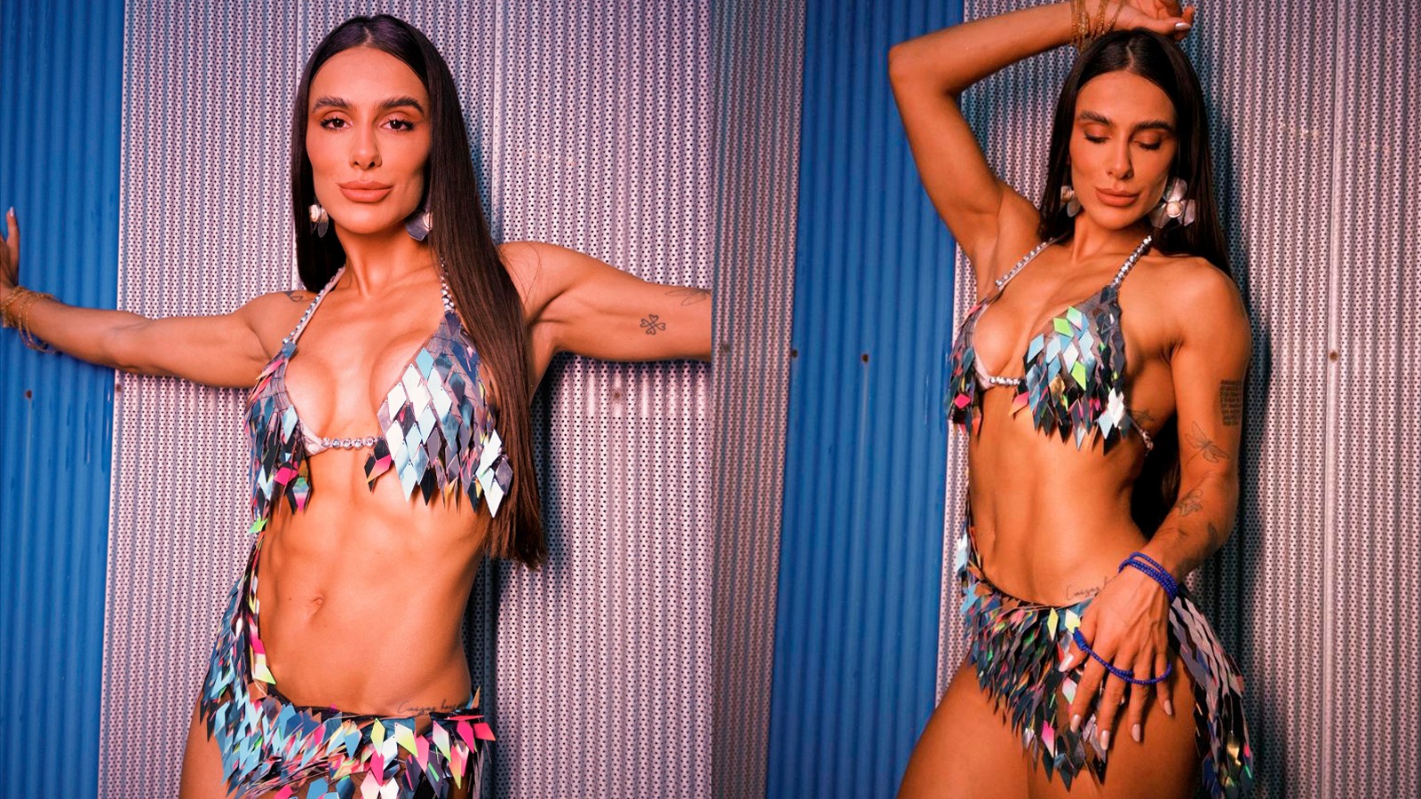 Musa da Vila Isabel, Luiza Caldi desfila com menor percentual de gordura que já teve: 'Com 11%'