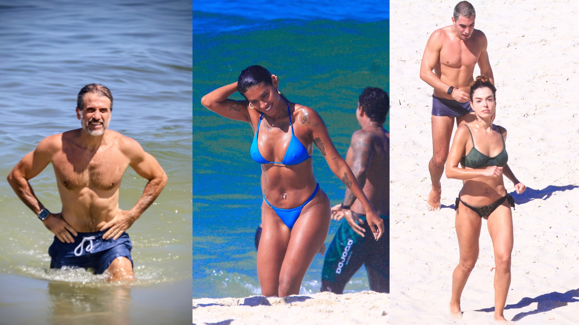 Famosos curtem quarta-feira de sol em praias do Rio de Janeiro