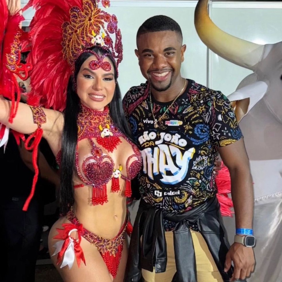 Davi Brito e Tamires Assis — Foto: reprodução